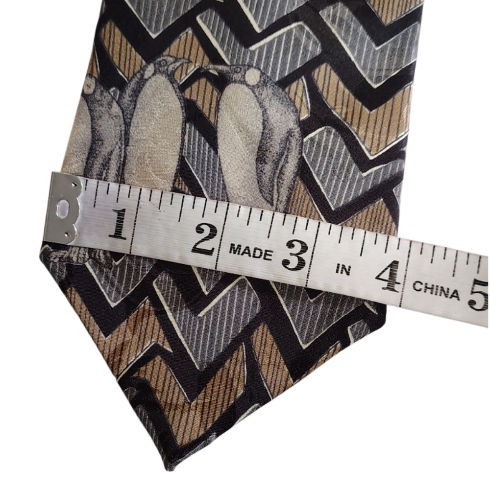 Endangered Species Brand Penguin Marine Life Neck Tie - Picture 8 of 8